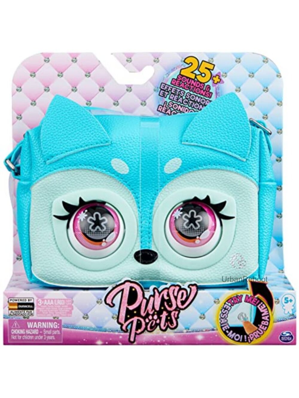 Faux Leather Interactive Pet Crossbody Purse
